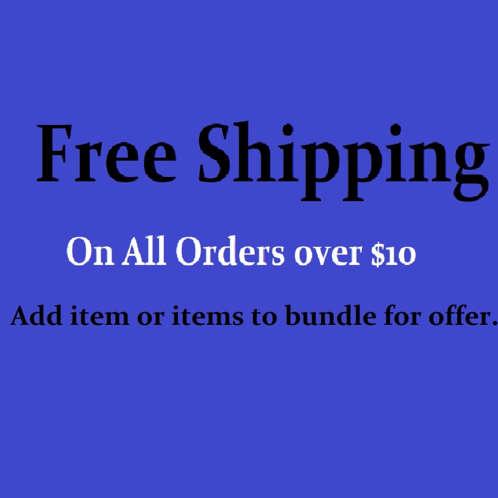 All orders over $10 on Set, Sale, or Bundle Price